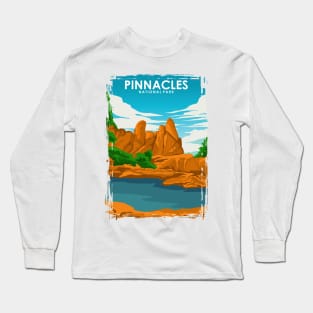 Pinnacles National Park Vintage Travel Poster Long Sleeve T-Shirt